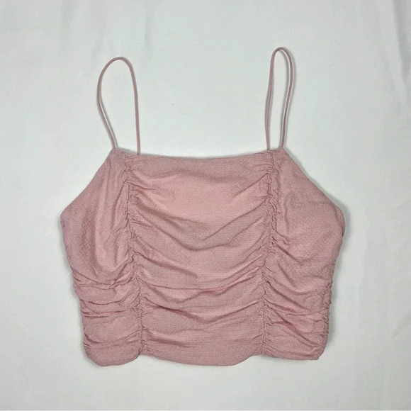 Pacsun Pink Cropped Tank Top - Picture 2 of 5
